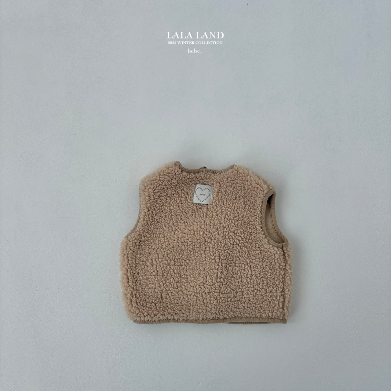 ［Lala land］Pocket boa vest (baby)