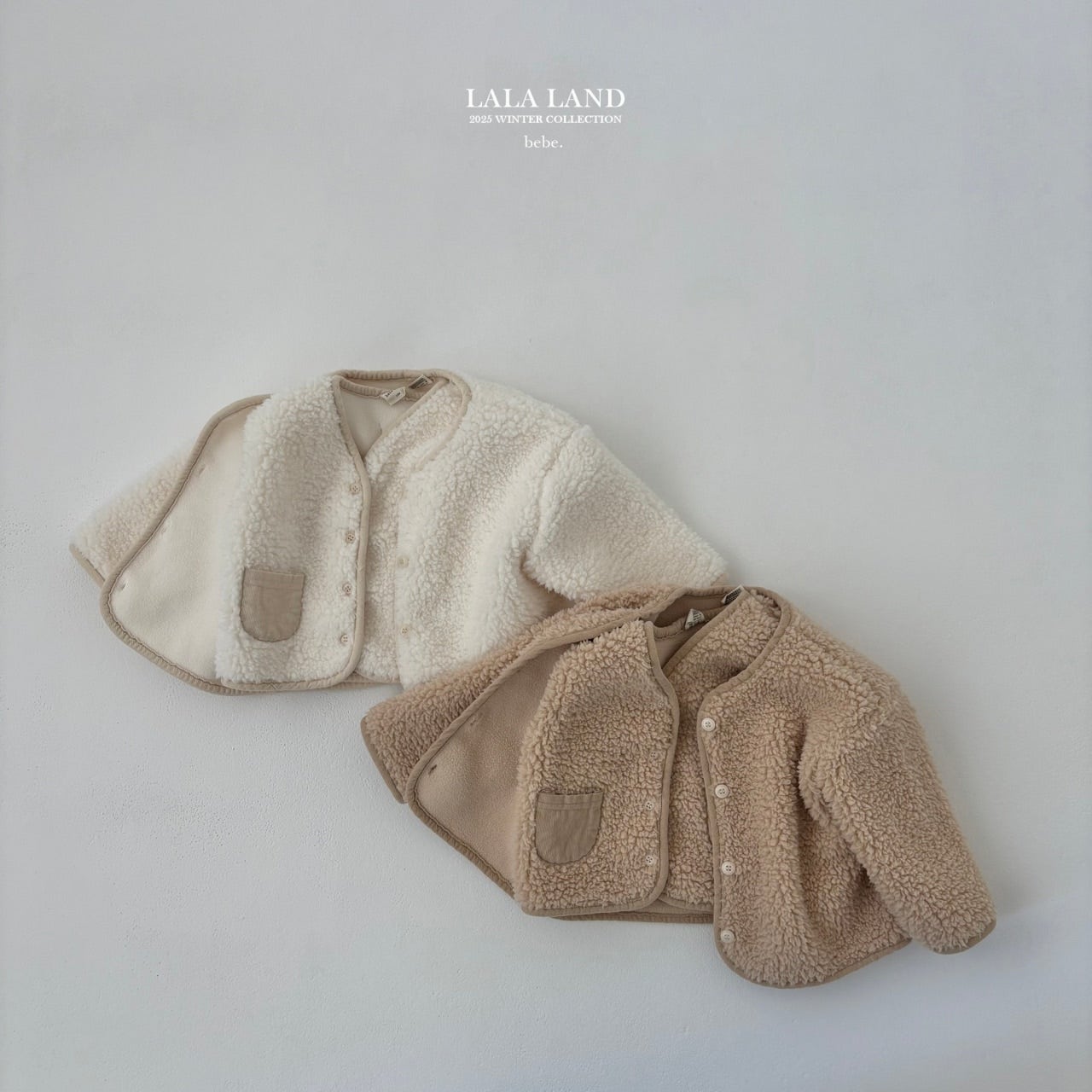 ［Lala land］Pocket boa vest (baby)