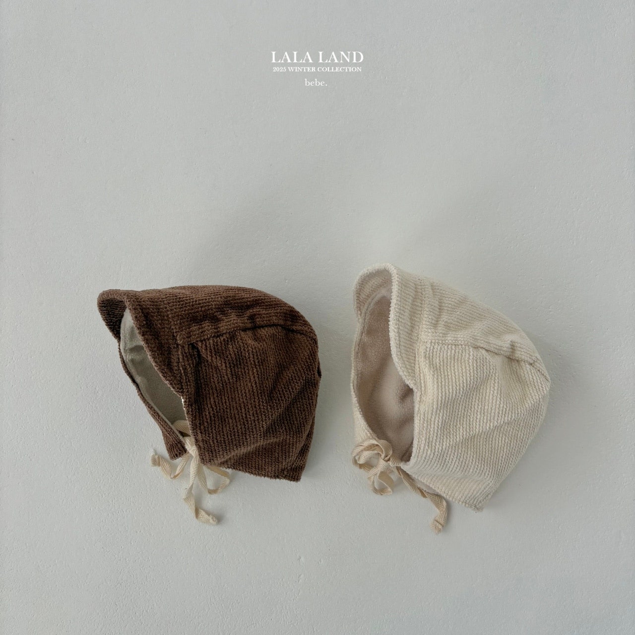 ［Lala land］Corduroy fleece bonnet (baby)