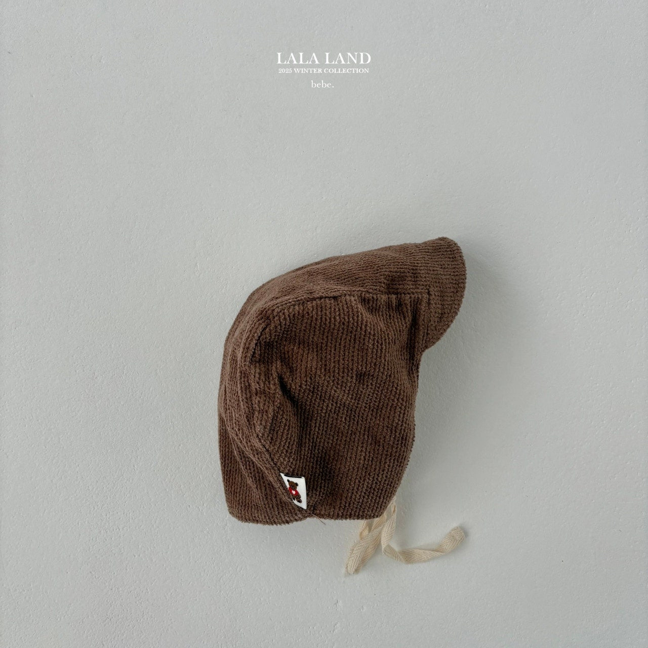 ［Lala land］Corduroy fleece bonnet (baby)