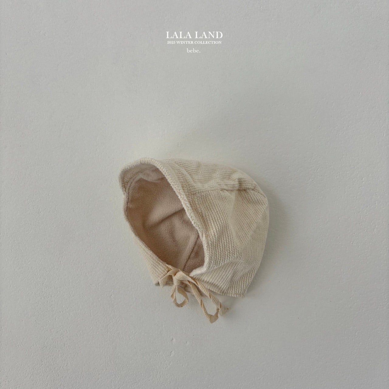 ［Lala land］Corduroy fleece bonnet (baby)