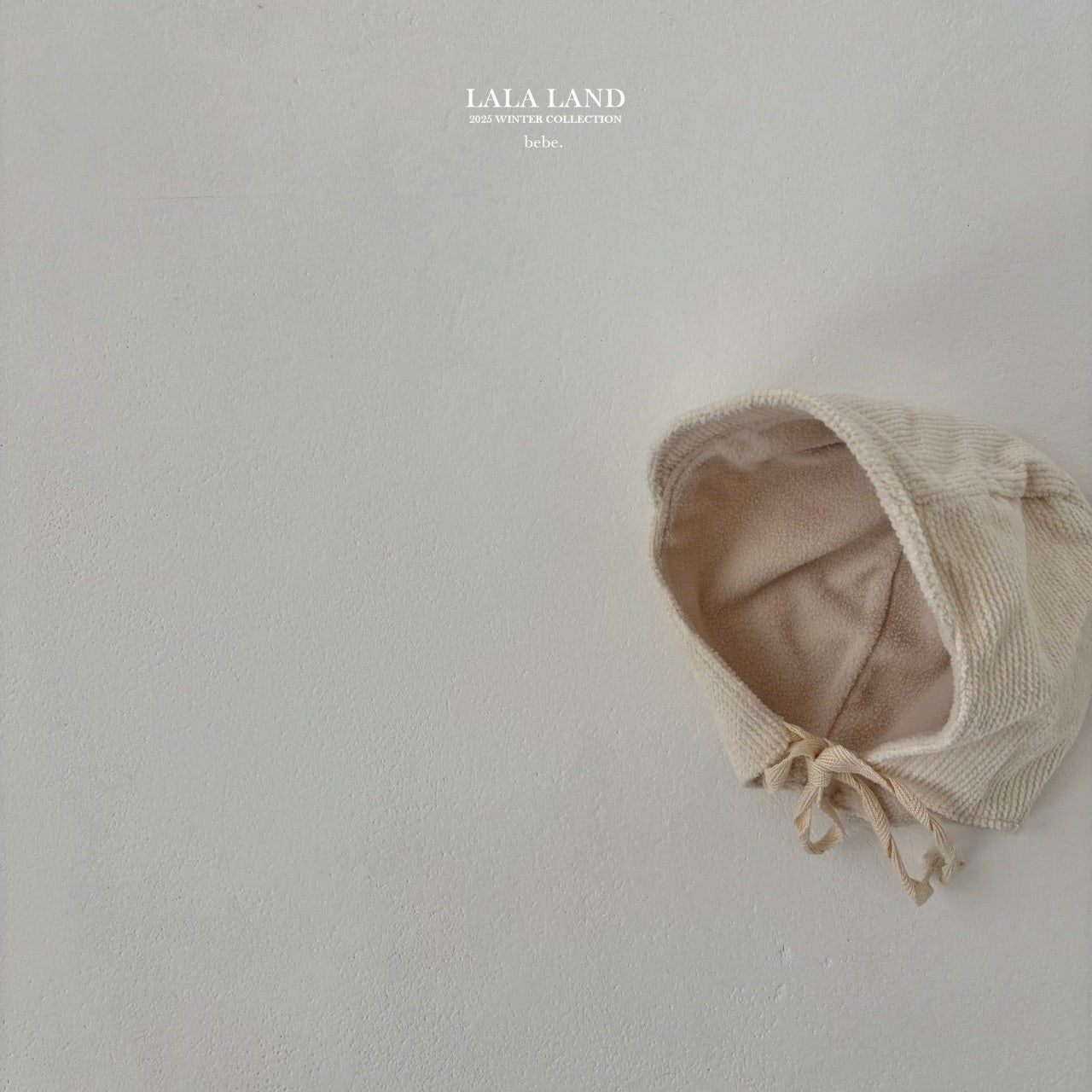 ［Lala land］Corduroy fleece bonnet (baby)