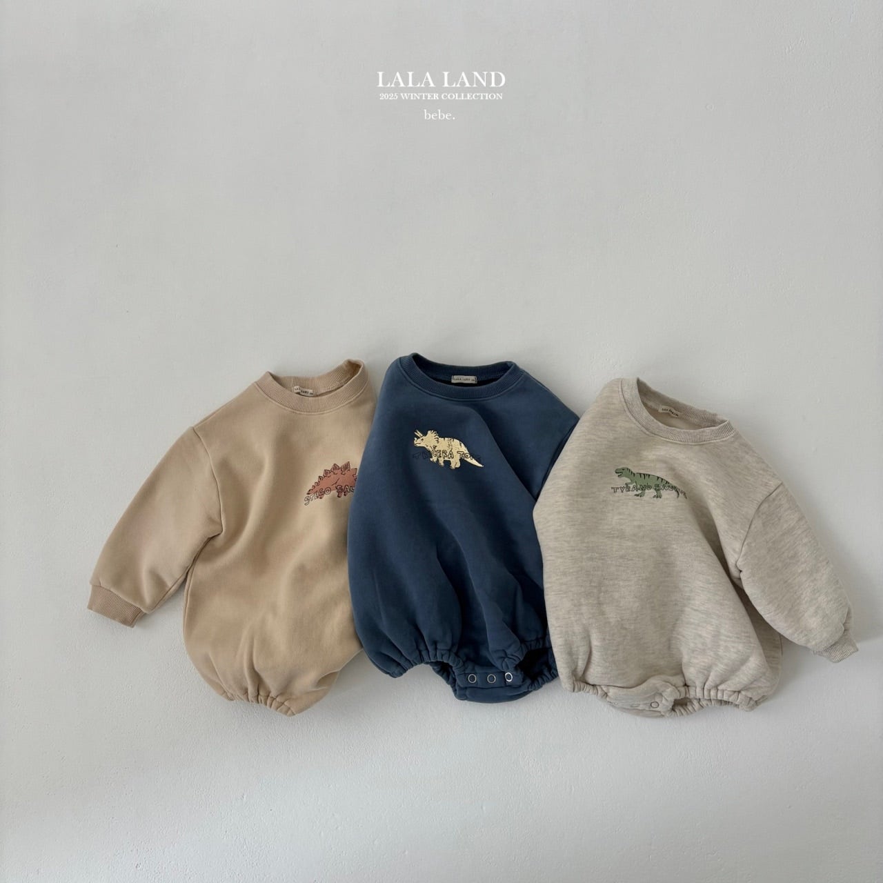 ［Lala land］Winter dinosaurs rompers (baby)