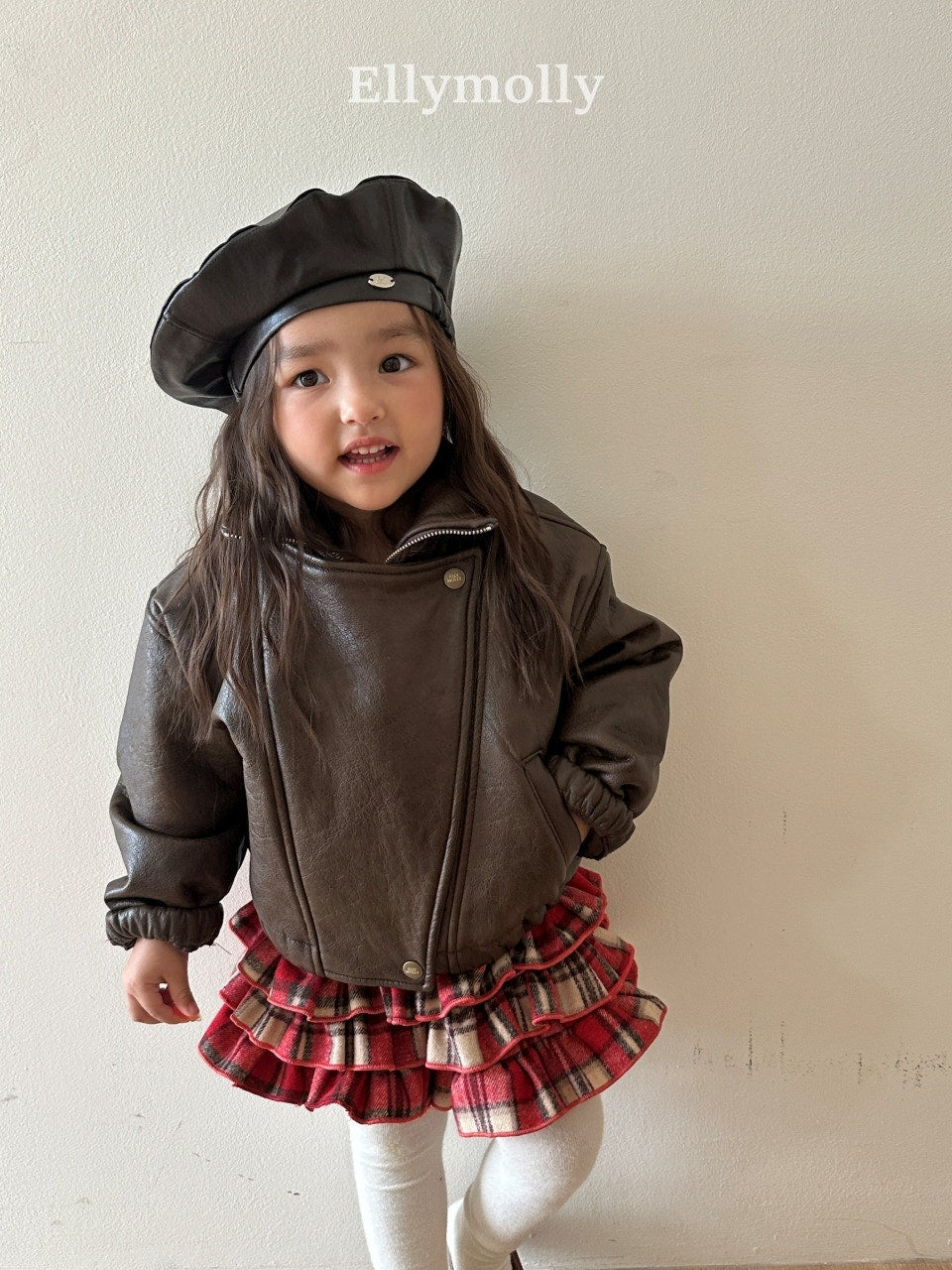 ［ELLY MOLLY］Awesome leather jacket