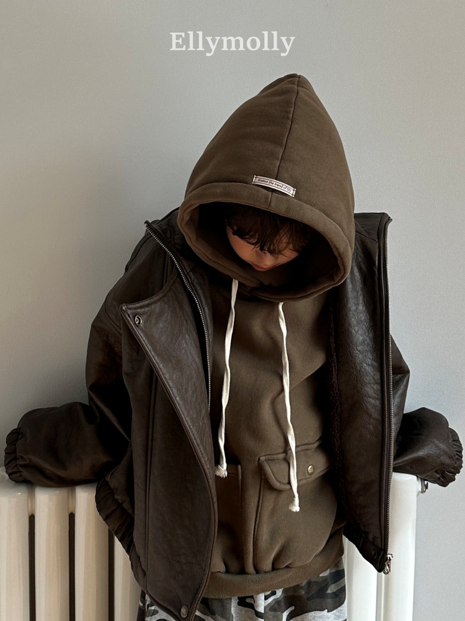 ［ELLY MOLLY］Awesome leather jacket
