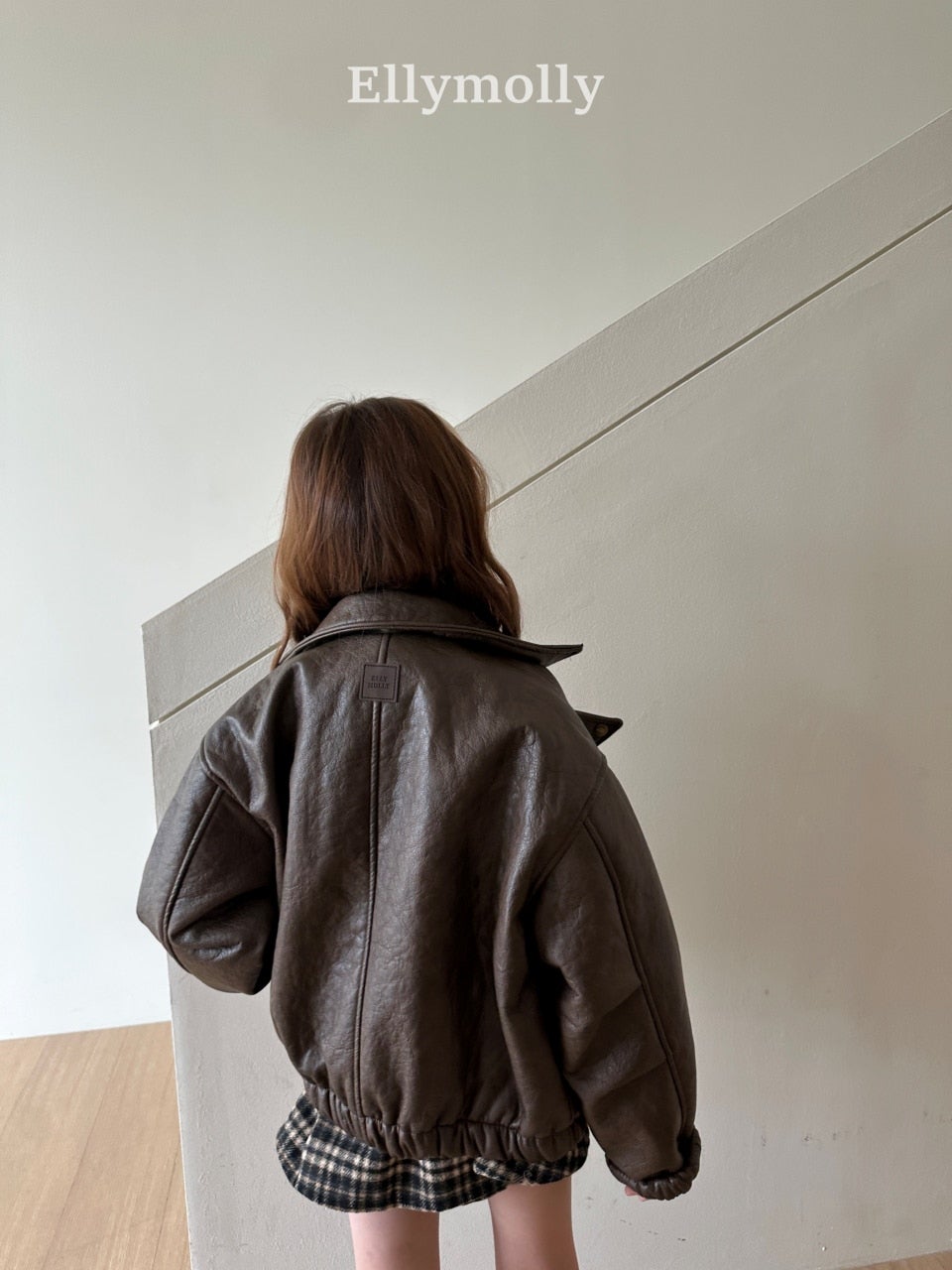 ［ELLY MOLLY］Awesome leather jacket