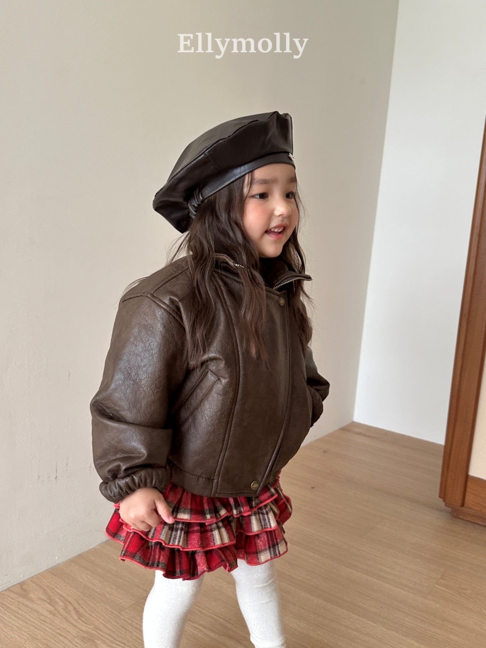 ［ELLY MOLLY］Awesome leather jacket