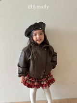 ［ELLY MOLLY］Awesome leather jacket