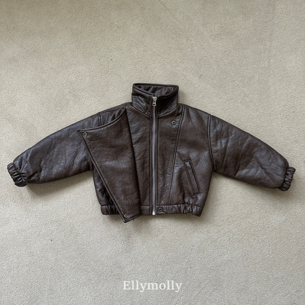 ［ELLY MOLLY］Awesome leather jacket