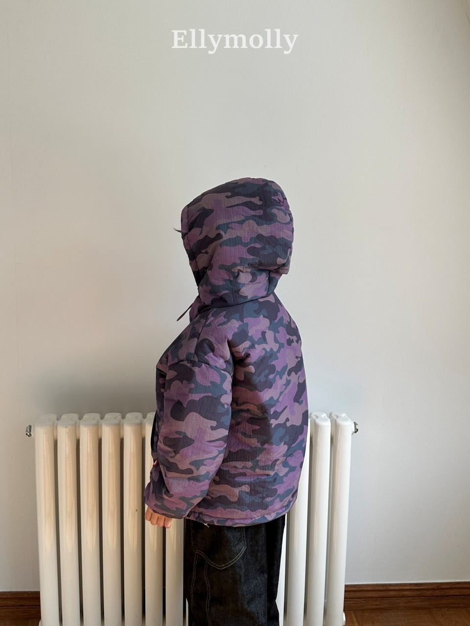 ［ELLY MOLLY］Camo padding hoodie