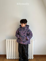 ［ELLY MOLLY］Camo padding hoodie