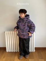 ［ELLY MOLLY］Camo padding hoodie