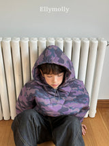 ［ELLY MOLLY］Camo padding hoodie