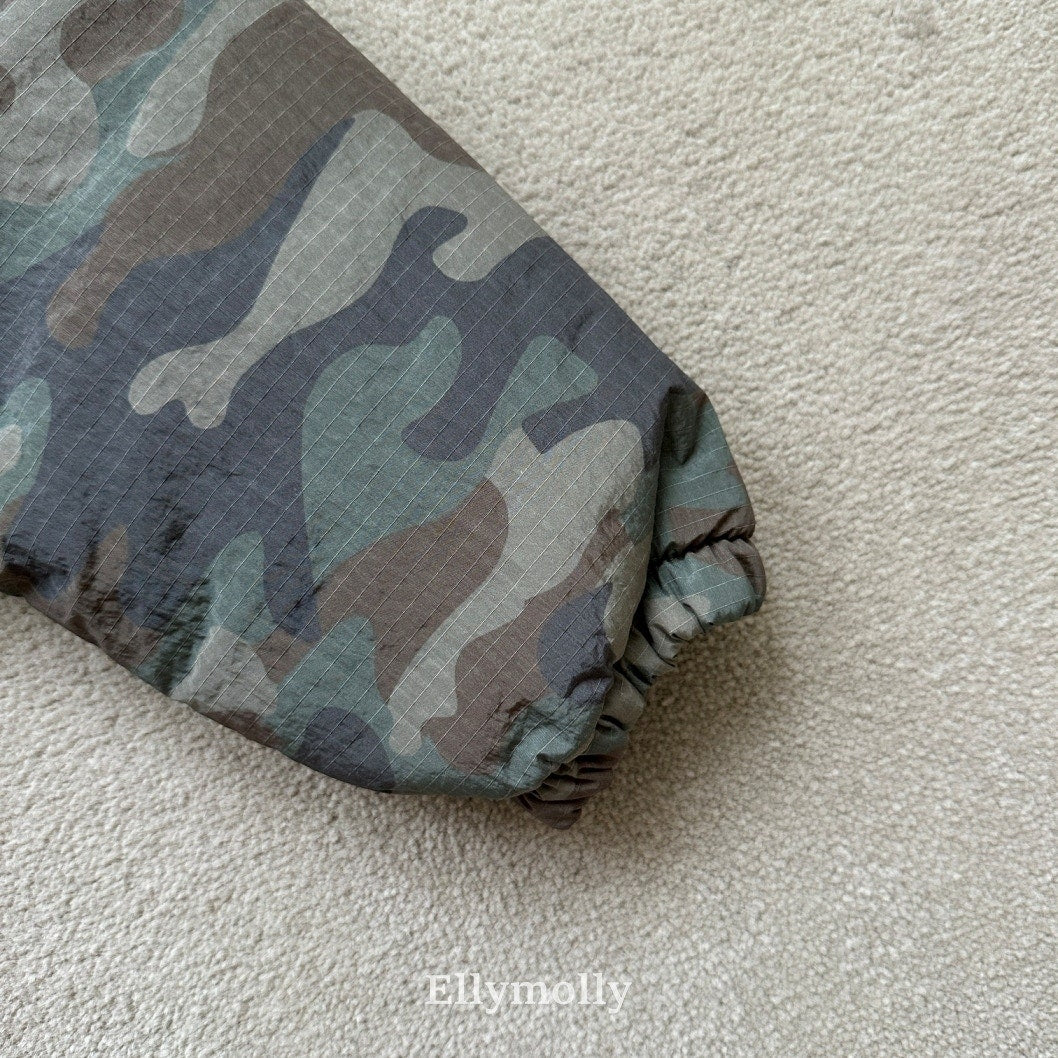 ［ELLY MOLLY］Camo padding hoodie