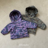 ［ELLY MOLLY］Camo padding hoodie