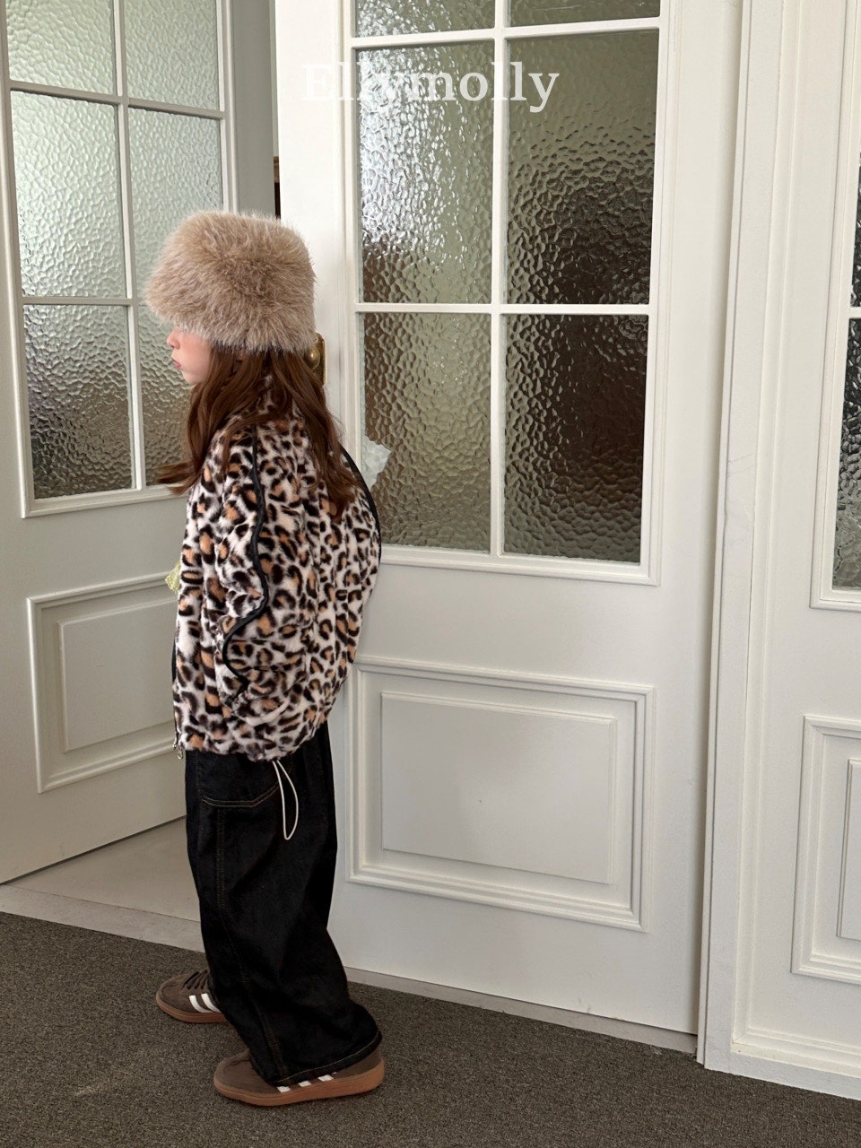 ［ELLY MOLLY］Leopard jumper