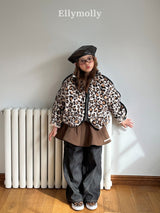 ［ELLY MOLLY］Leopard jumper