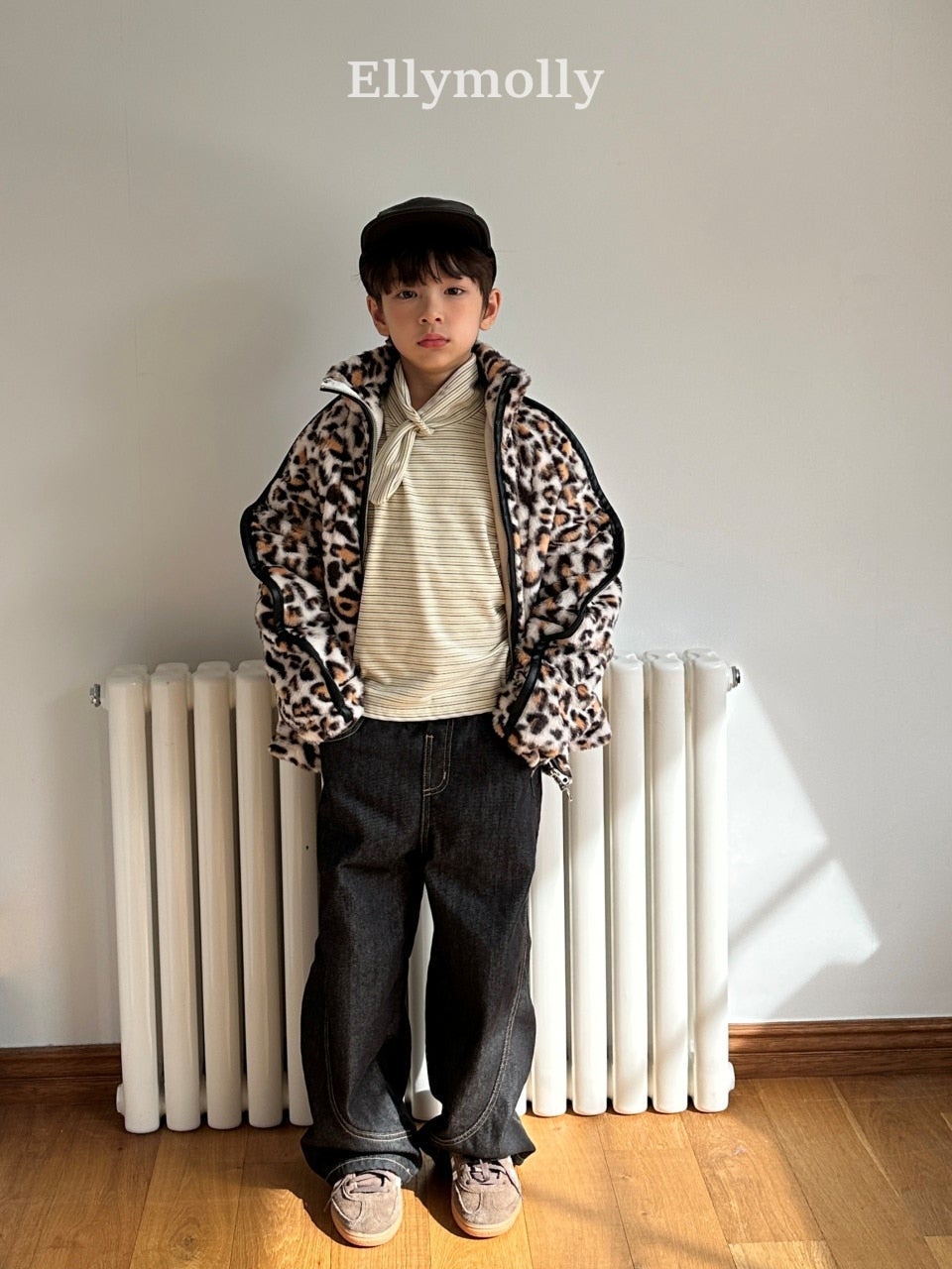 ［ELLY MOLLY］Leopard jumper