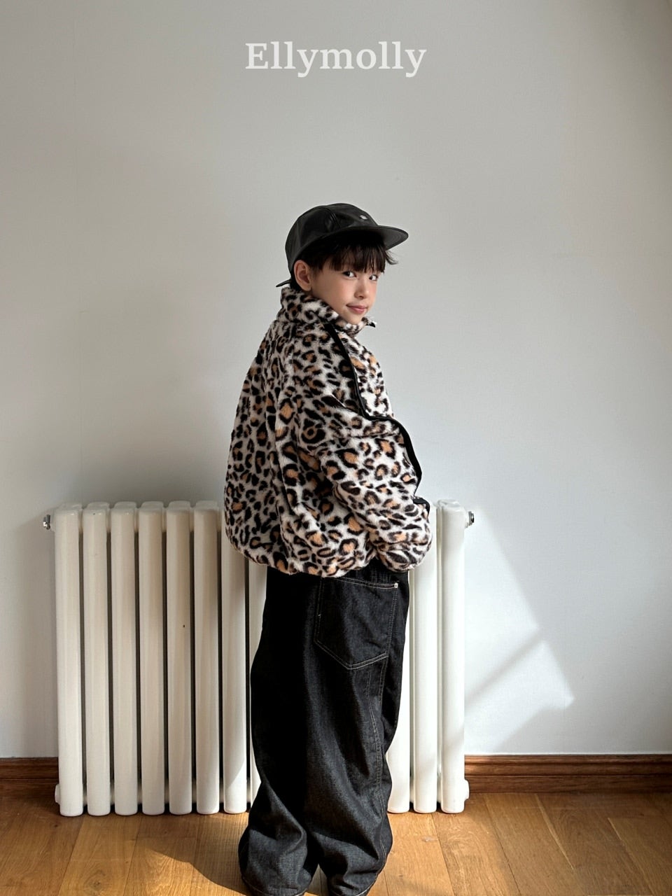 ［ELLY MOLLY］Leopard jumper