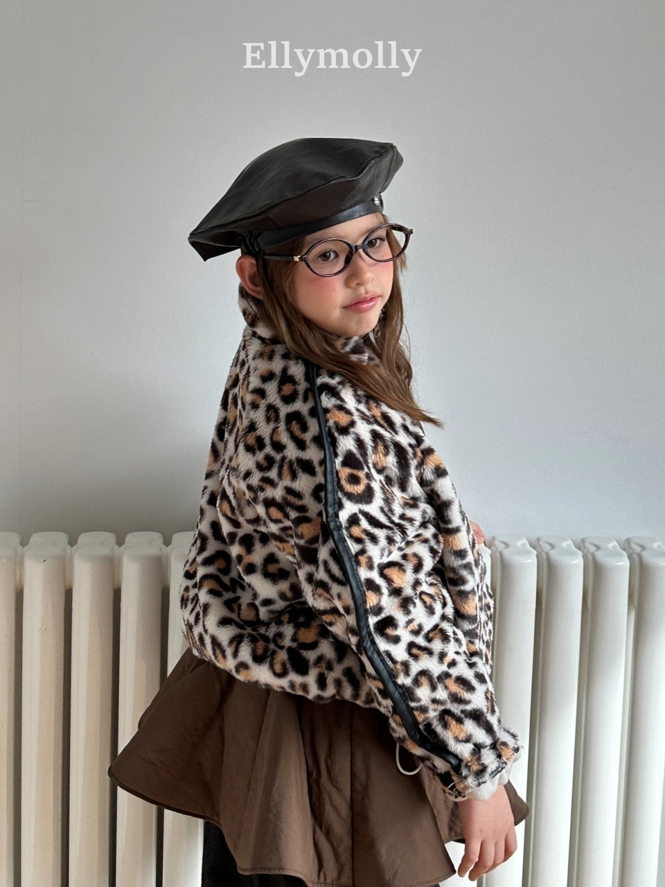 ［ELLY MOLLY］Leopard jumper