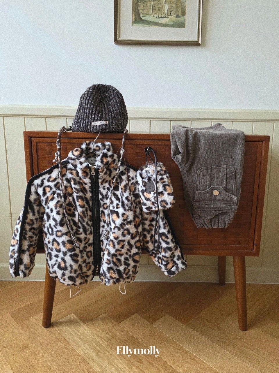 ［ELLY MOLLY］Leopard jumper