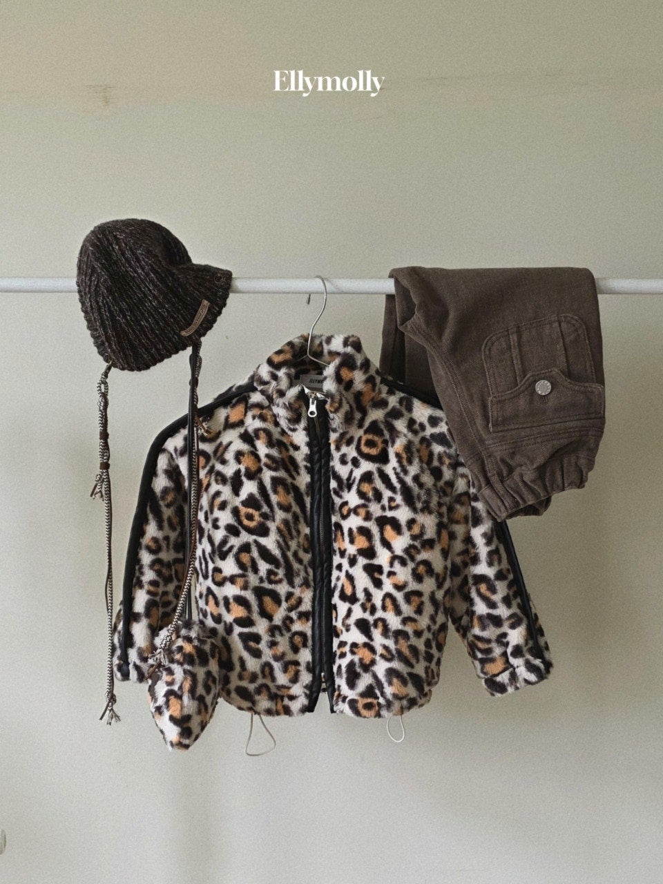 ［ELLY MOLLY］Leopard jumper