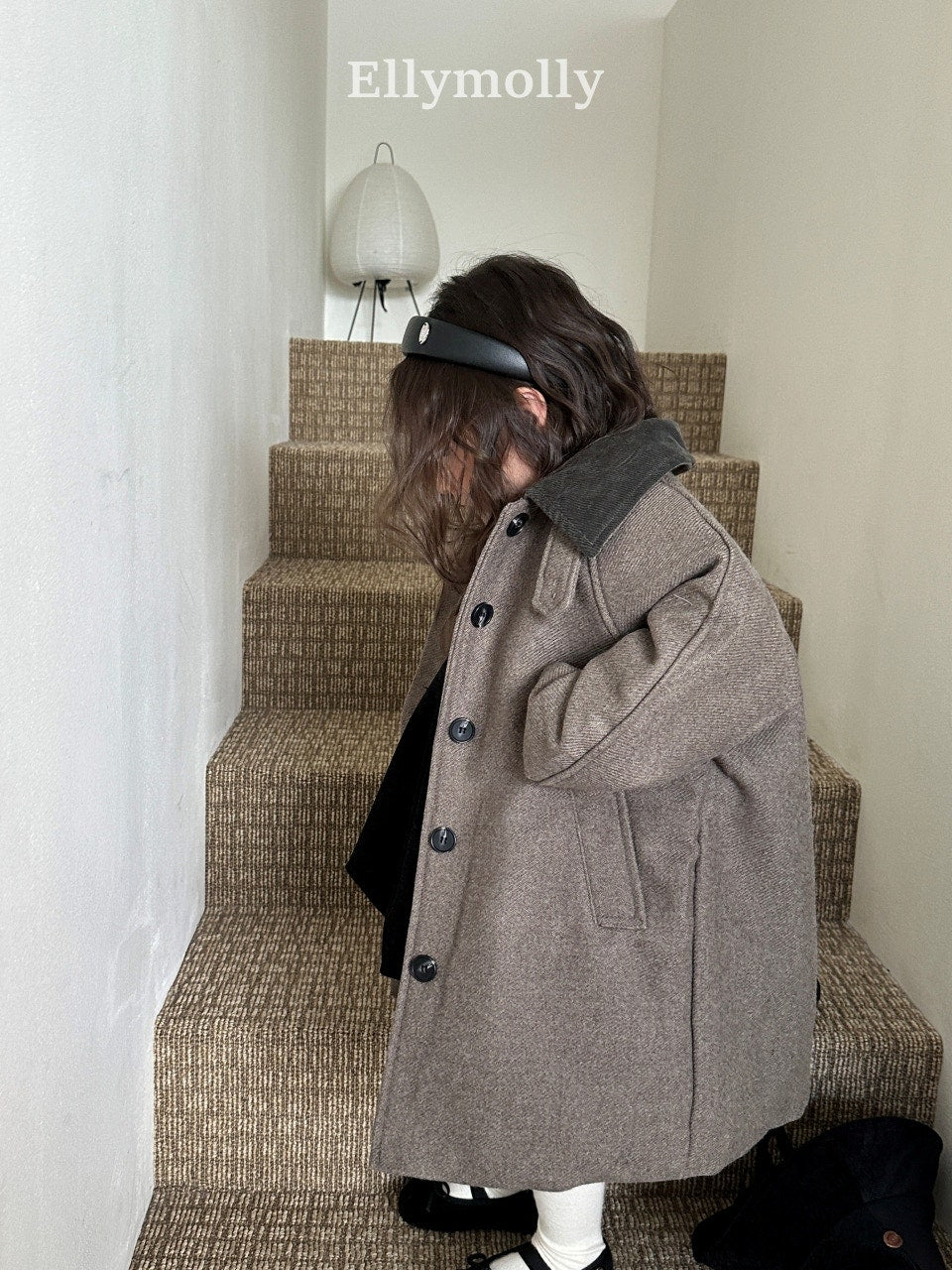 ［ELLY MOLLY］Fine wool lomg coat