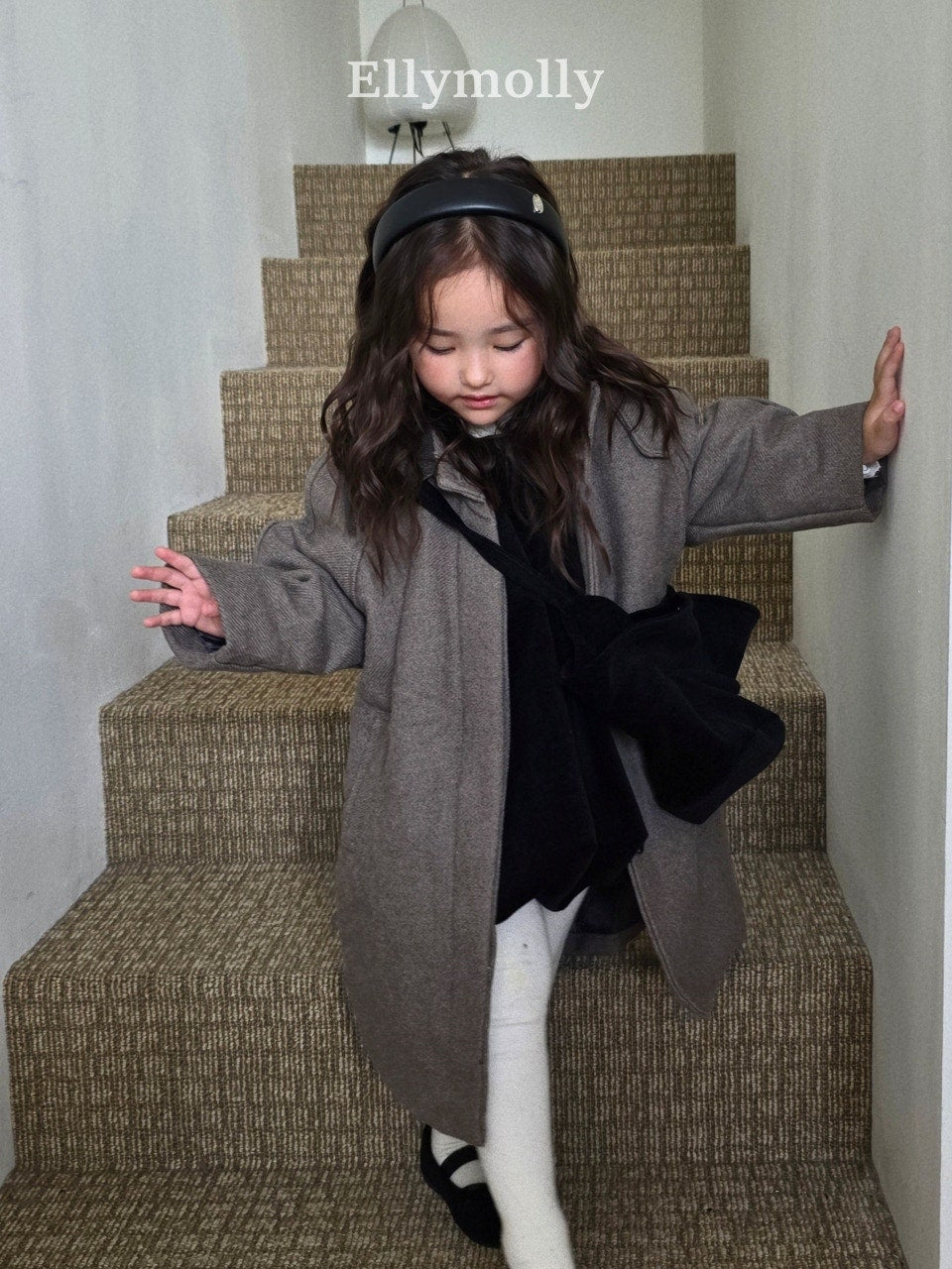 ［ELLY MOLLY］Fine wool lomg coat