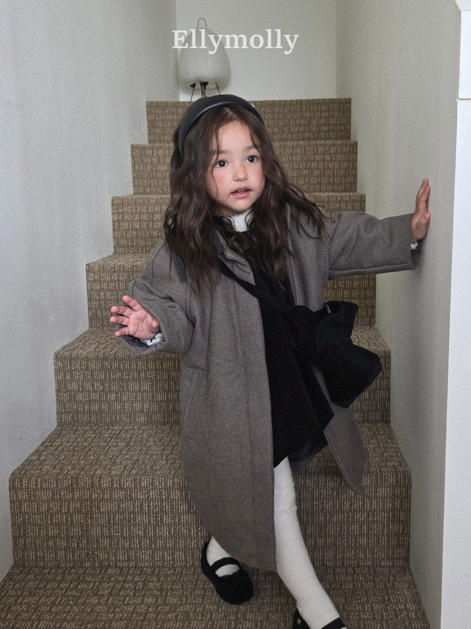 ［ELLY MOLLY］Fine wool lomg coat
