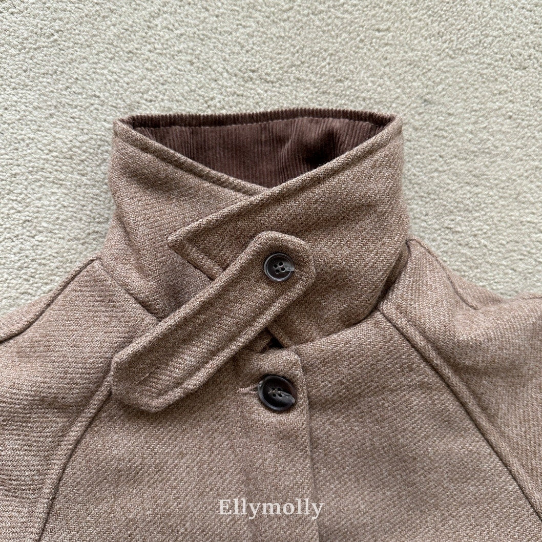［ELLY MOLLY］Fine wool lomg coat