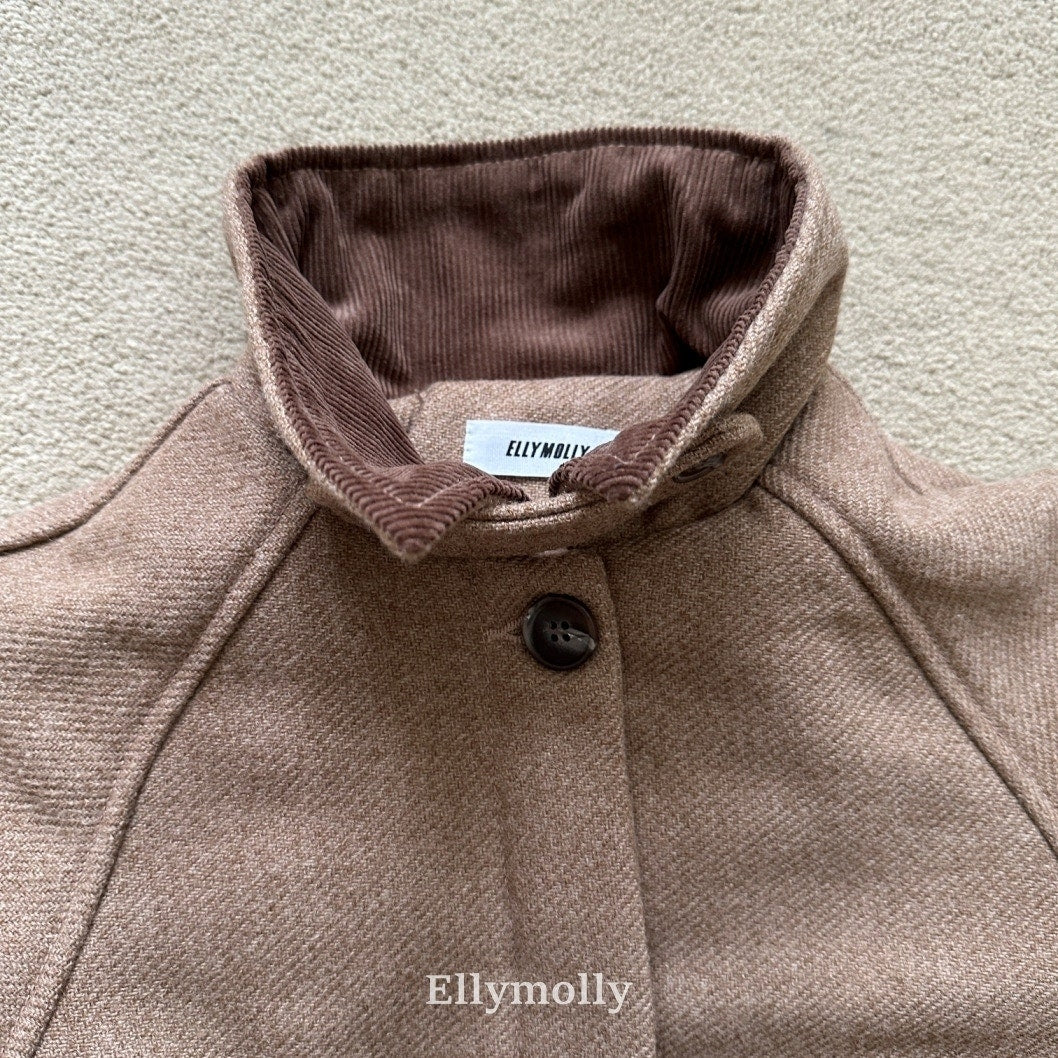 ［ELLY MOLLY］Fine wool lomg coat