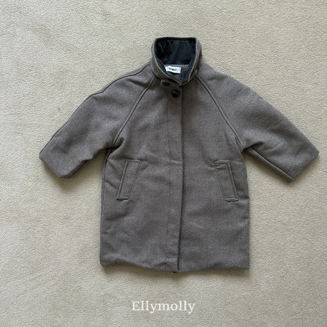 ［ELLY MOLLY］Fine wool lomg coat