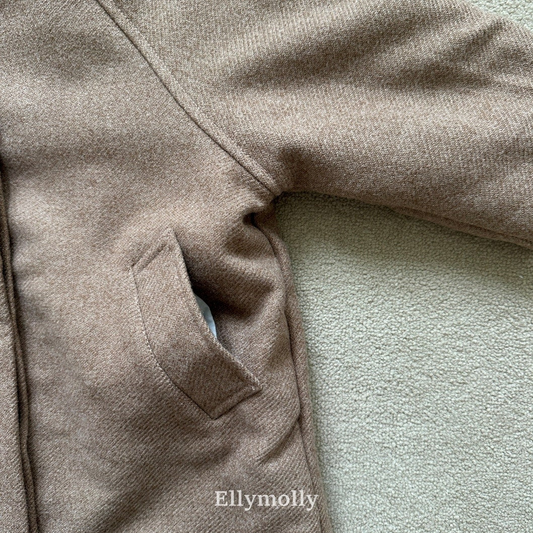 ［ELLY MOLLY］Fine wool lomg coat