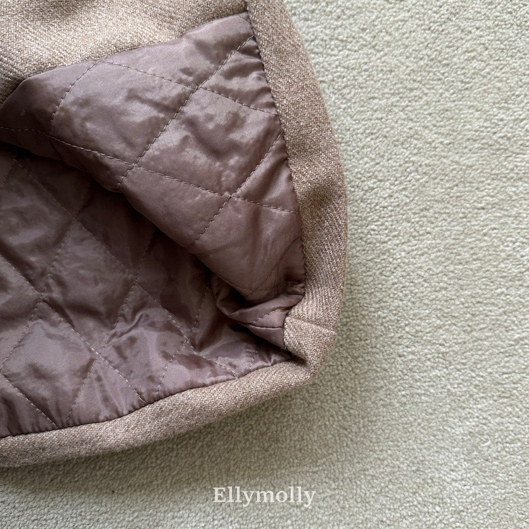 ［ELLY MOLLY］Fine wool lomg coat