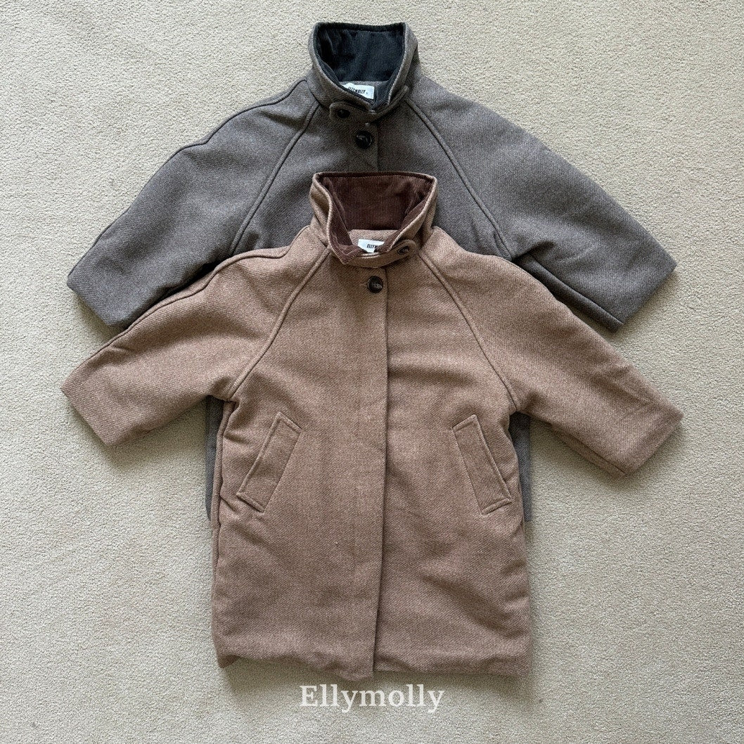 ［ELLY MOLLY］Fine wool lomg coat