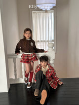 ［ELLY MOLLY］Merry check shirt