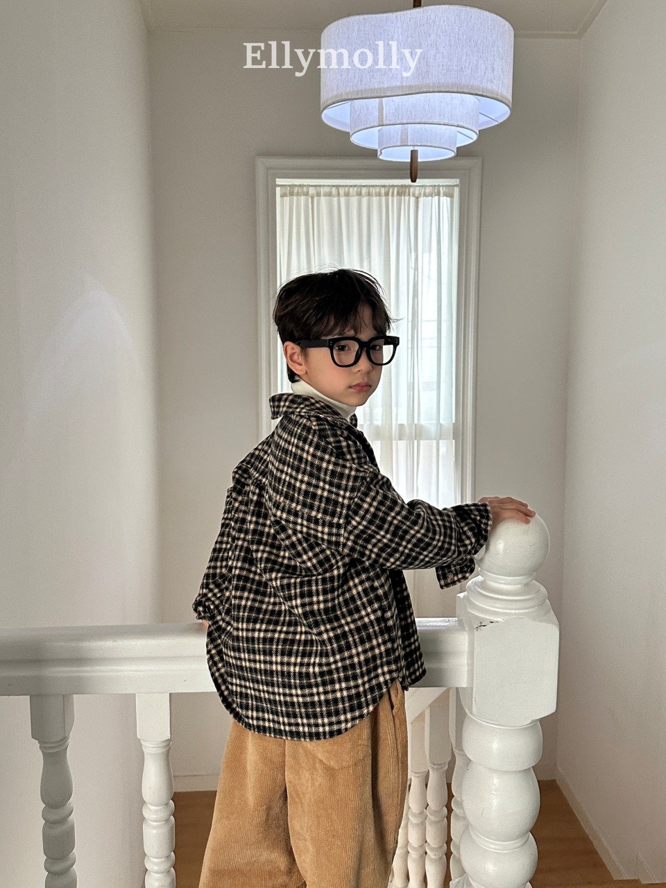 ［ELLY MOLLY］Merry check shirt