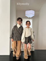 ［ELLY MOLLY］Merry check shirt