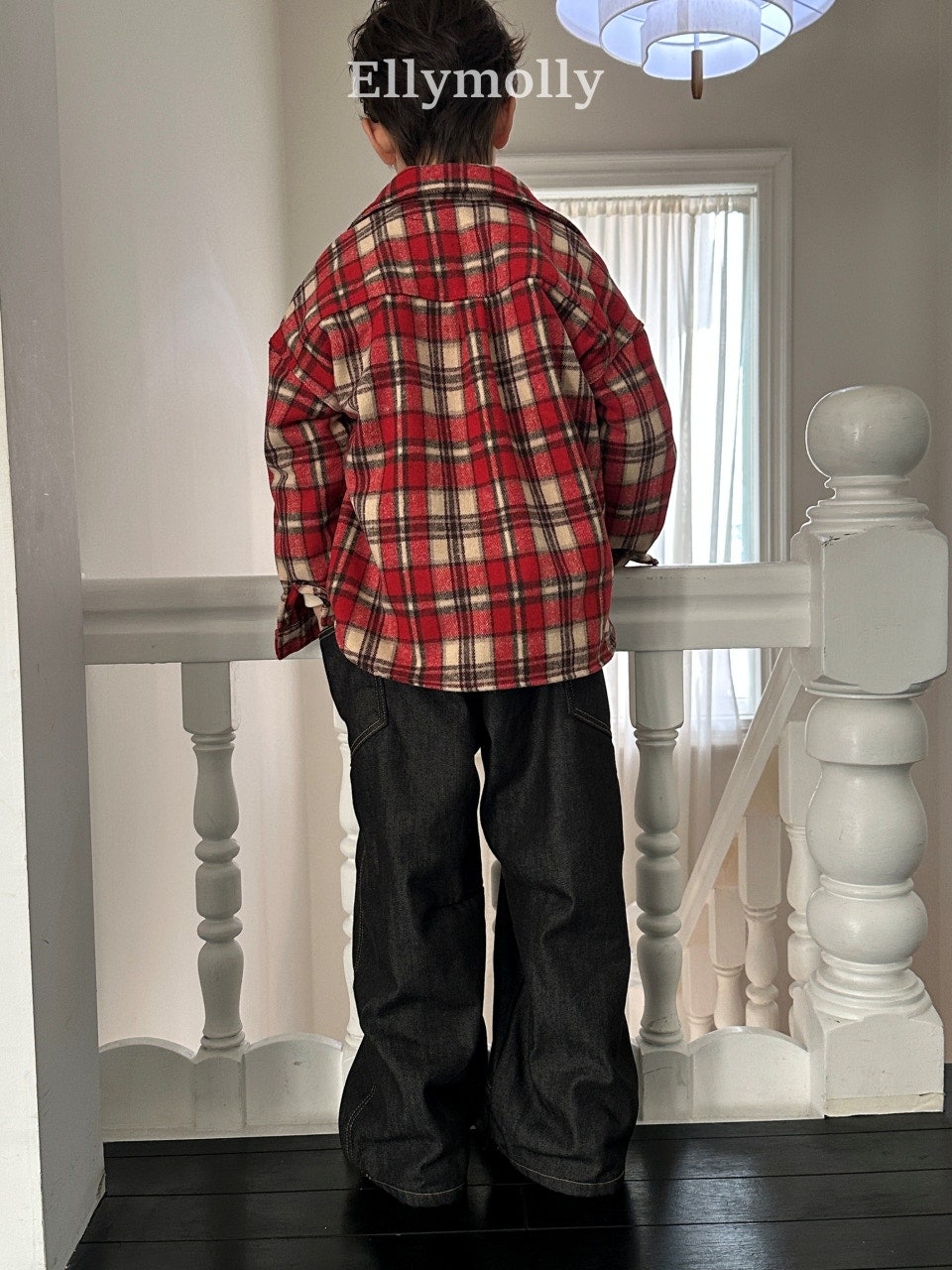 ［ELLY MOLLY］Merry check shirt