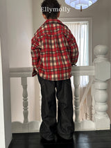 ［ELLY MOLLY］Merry check shirt