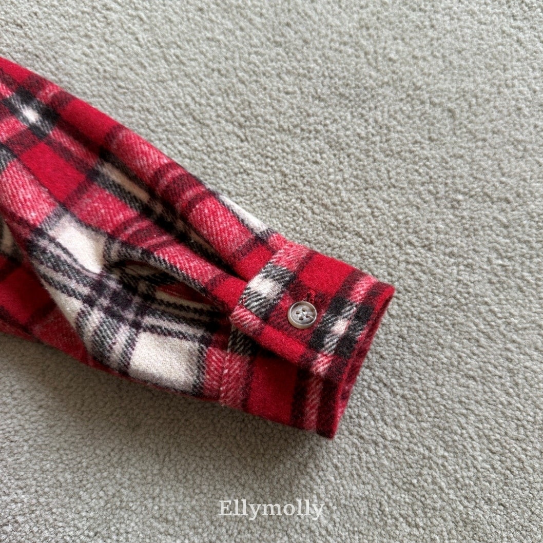 ［ELLY MOLLY］Merry check shirt