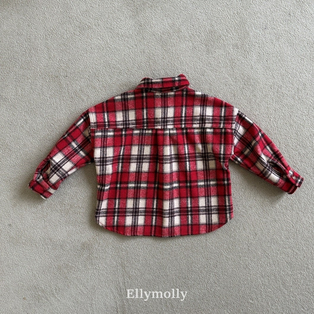 ［ELLY MOLLY］Merry check shirt