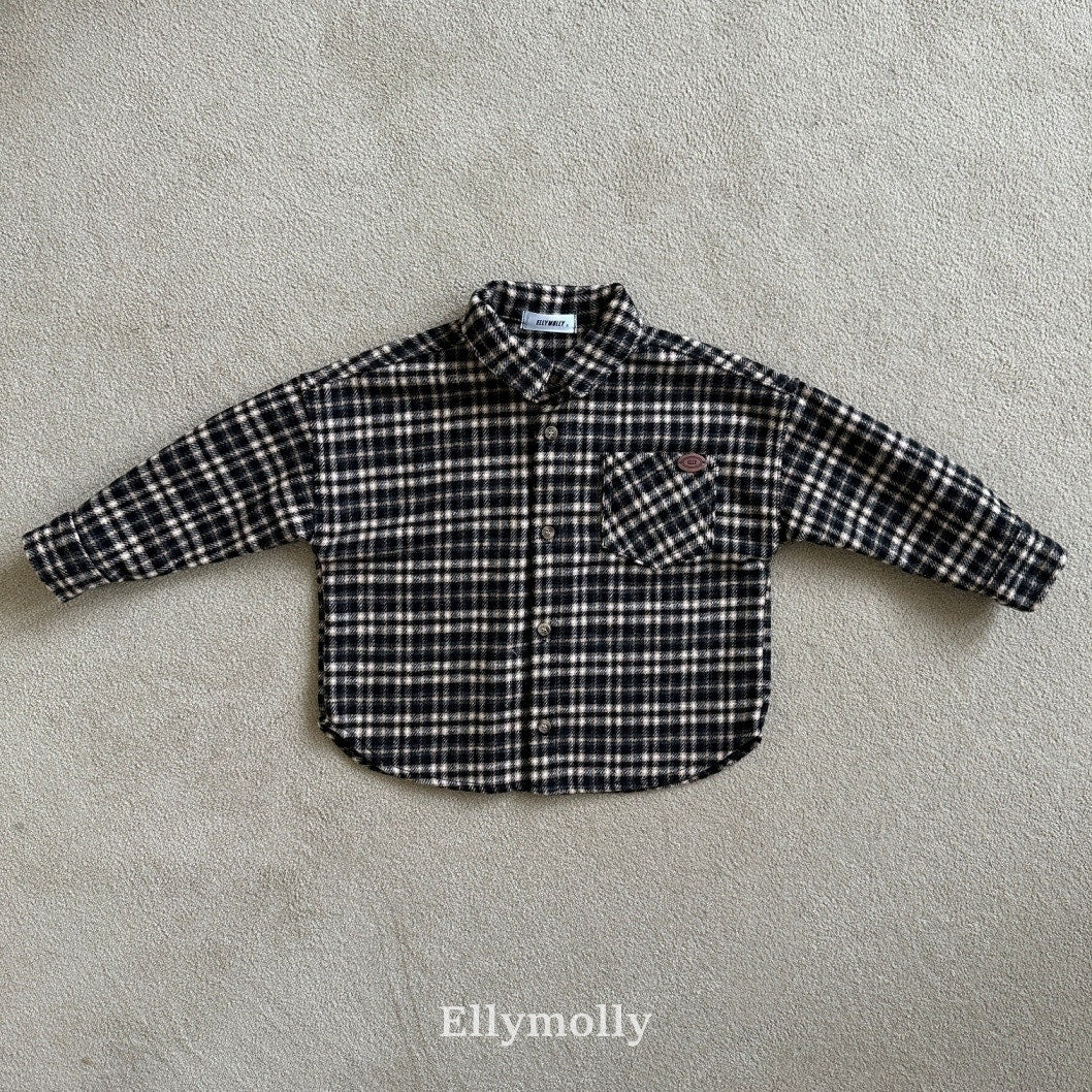 ［ELLY MOLLY］Merry check shirt