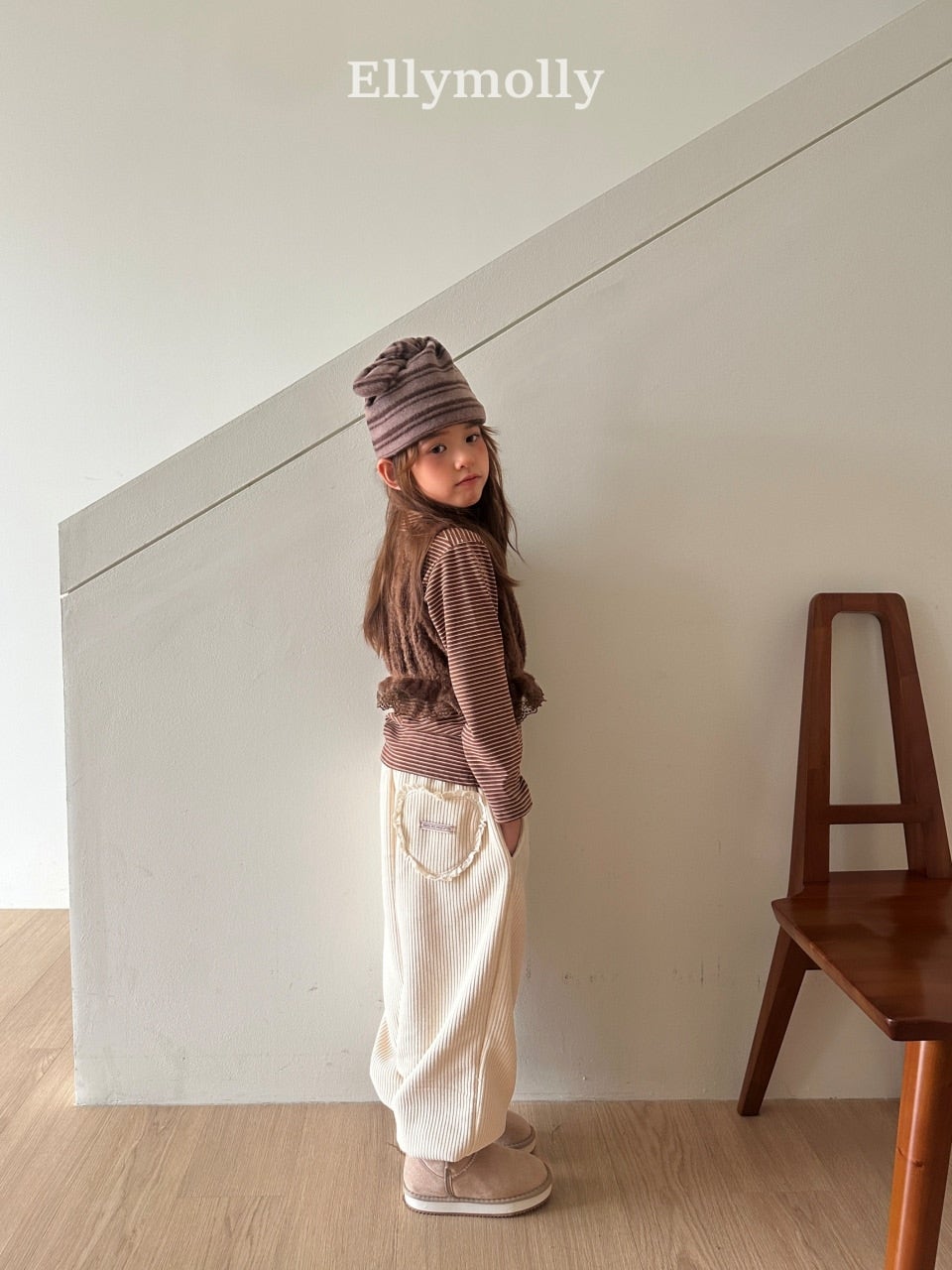 ［ELLY MOLLY］Heart cozy jogger pants
