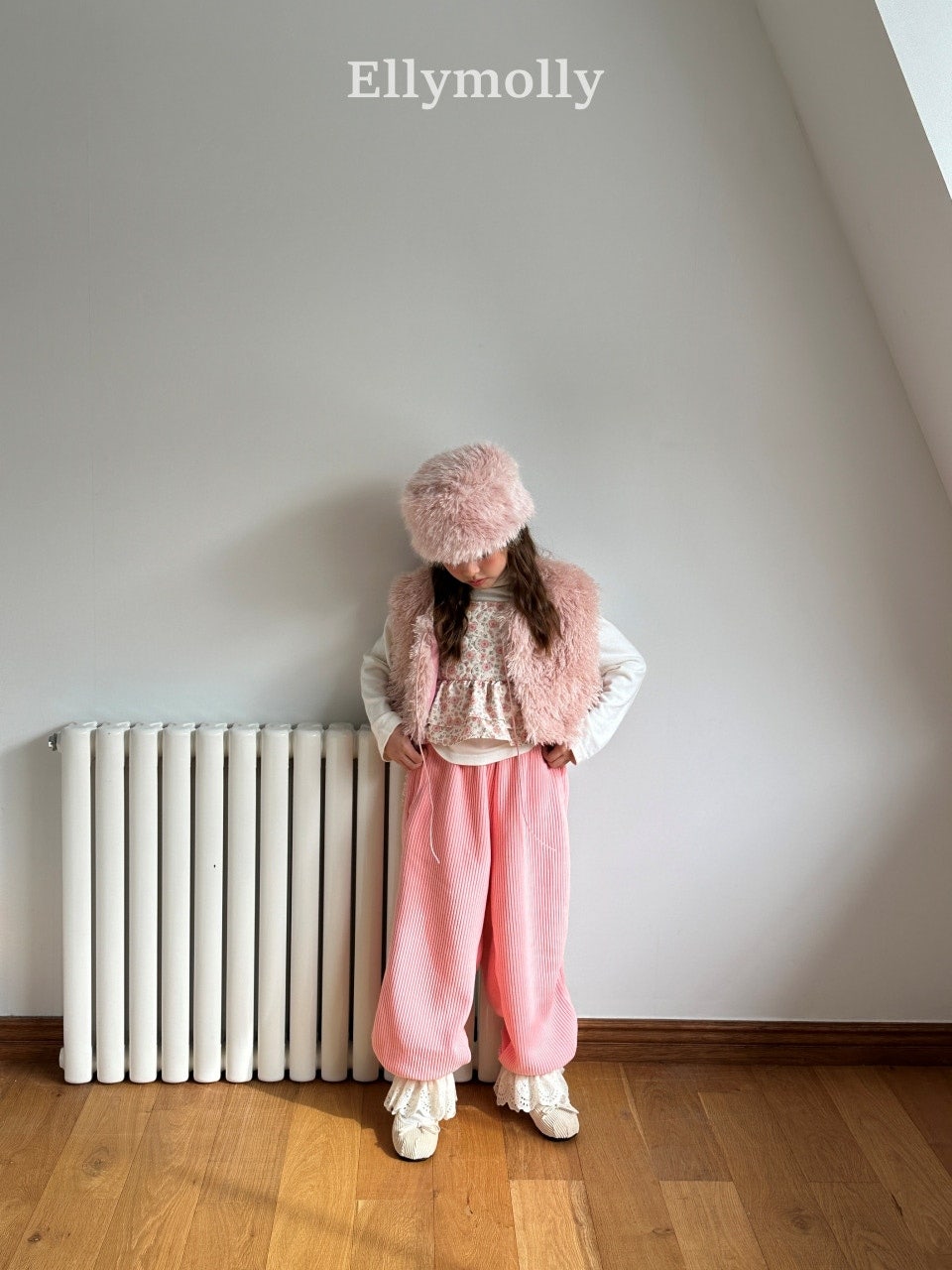 ［ELLY MOLLY］Heart cozy jogger pants