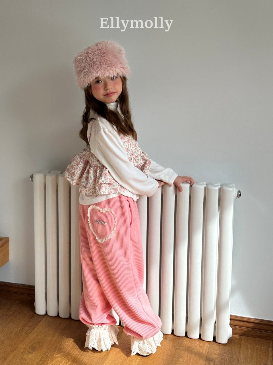 ［ELLY MOLLY］Heart cozy jogger pants