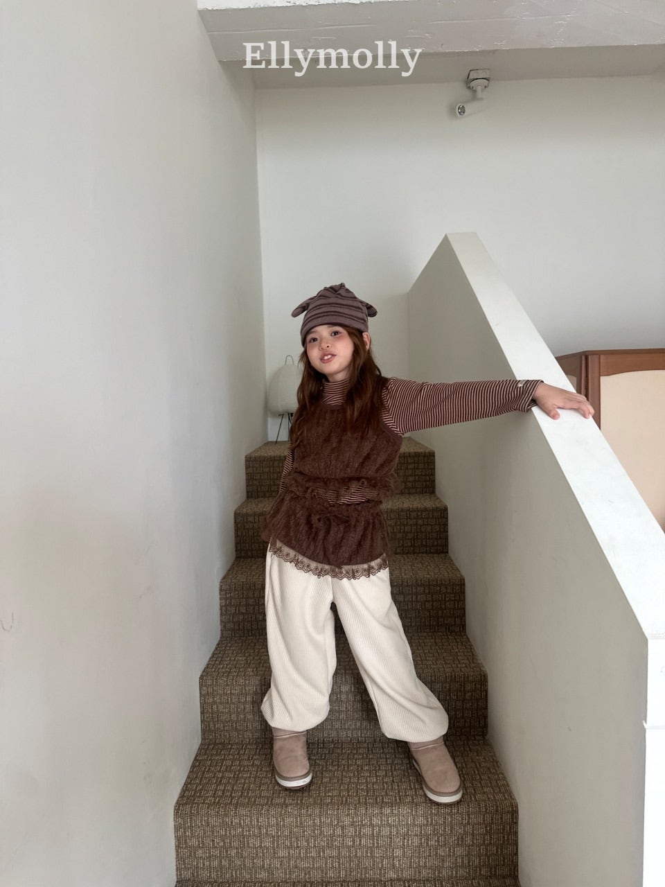 ［ELLY MOLLY］Heart cozy jogger pants