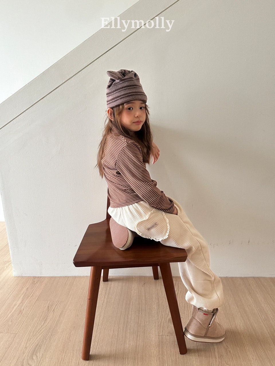 ［ELLY MOLLY］Heart cozy jogger pants