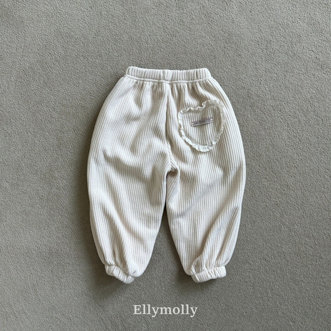 ［ELLY MOLLY］Heart cozy jogger pants