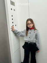 ［ELLY MOLLY］Muffin wool cardigan